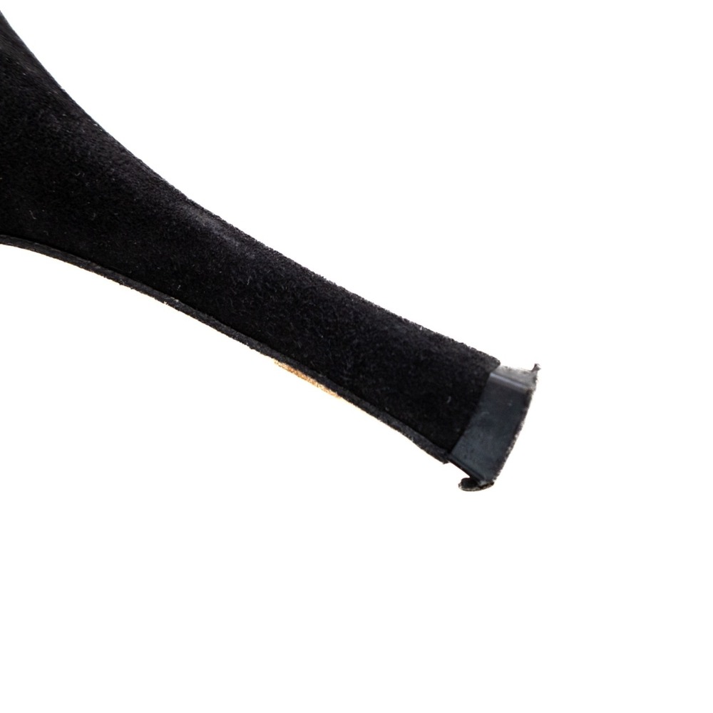 Manolo Blahnik BB Black Suede Pumps EU 38 US 7.5 Pointed Toe Heels - Picture 9 of 11